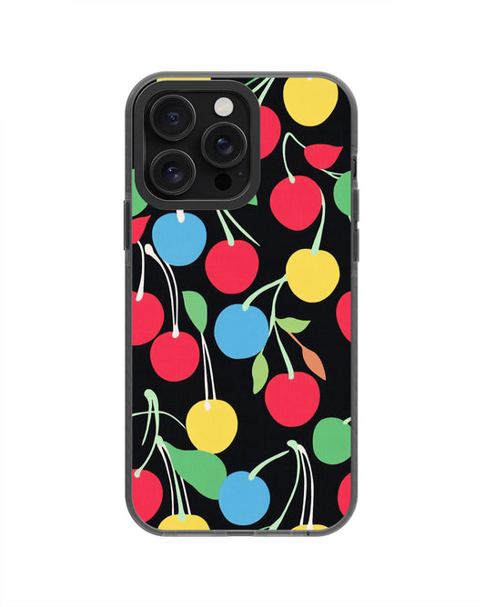 Latest 3rd-Generation Pop Tough Matte Cherries iPhone Case (MagSafe-Compatible) [Back Cover Only]