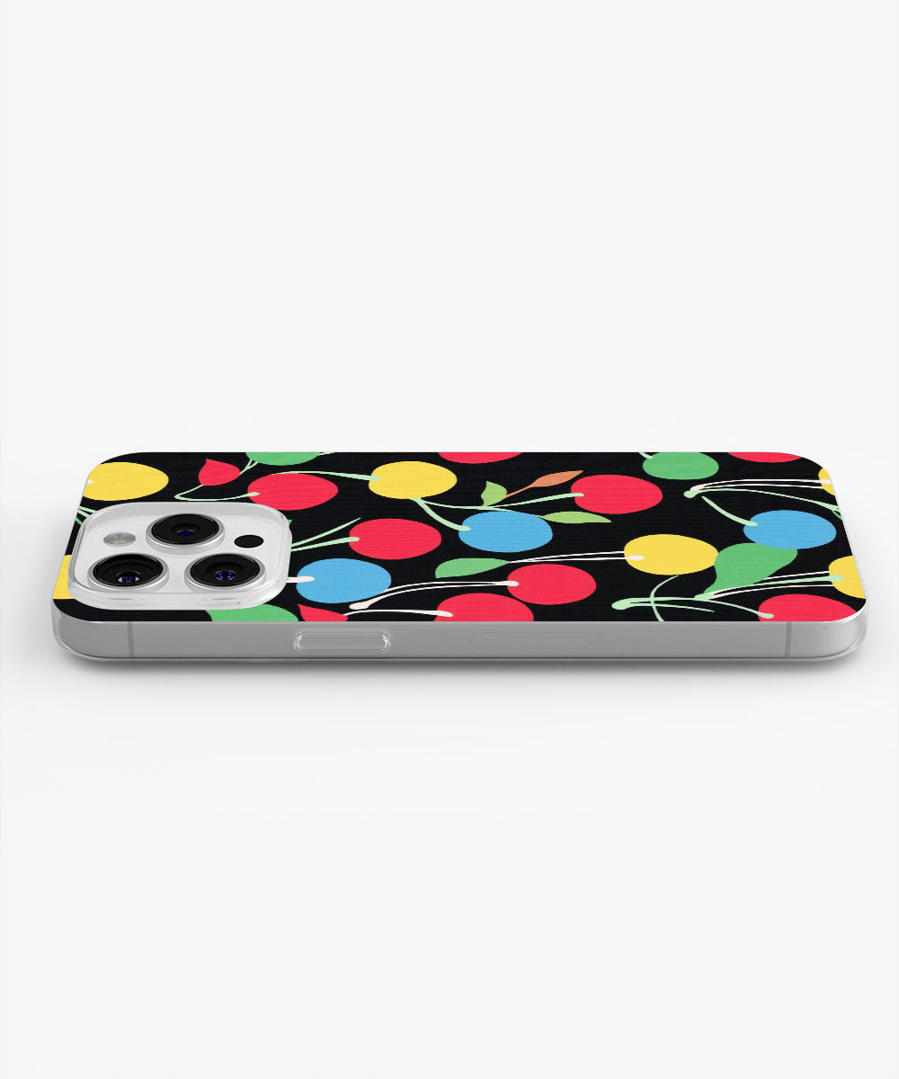Latest 3rd-Generation Crystal Tough Glossy Cherries iPhone Case (MagSafe-Compatible)