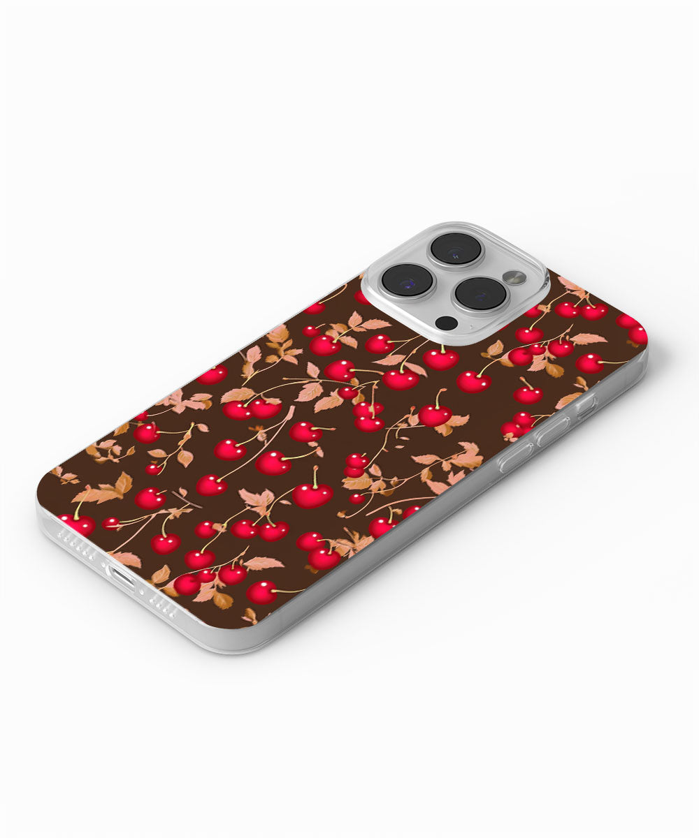 Latest 3rd-Generation Crystal Tough Glossy Cherries iPhone Case (MagSafe-Compatible)