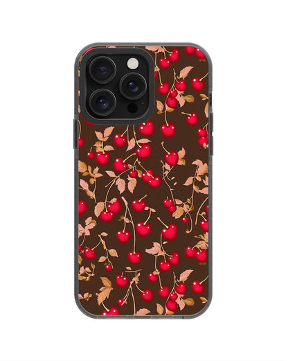 Latest 3rd-Generation Pop Tough Matte Cherries iPhone Case (MagSafe-Compatible) [Back Cover Only]
