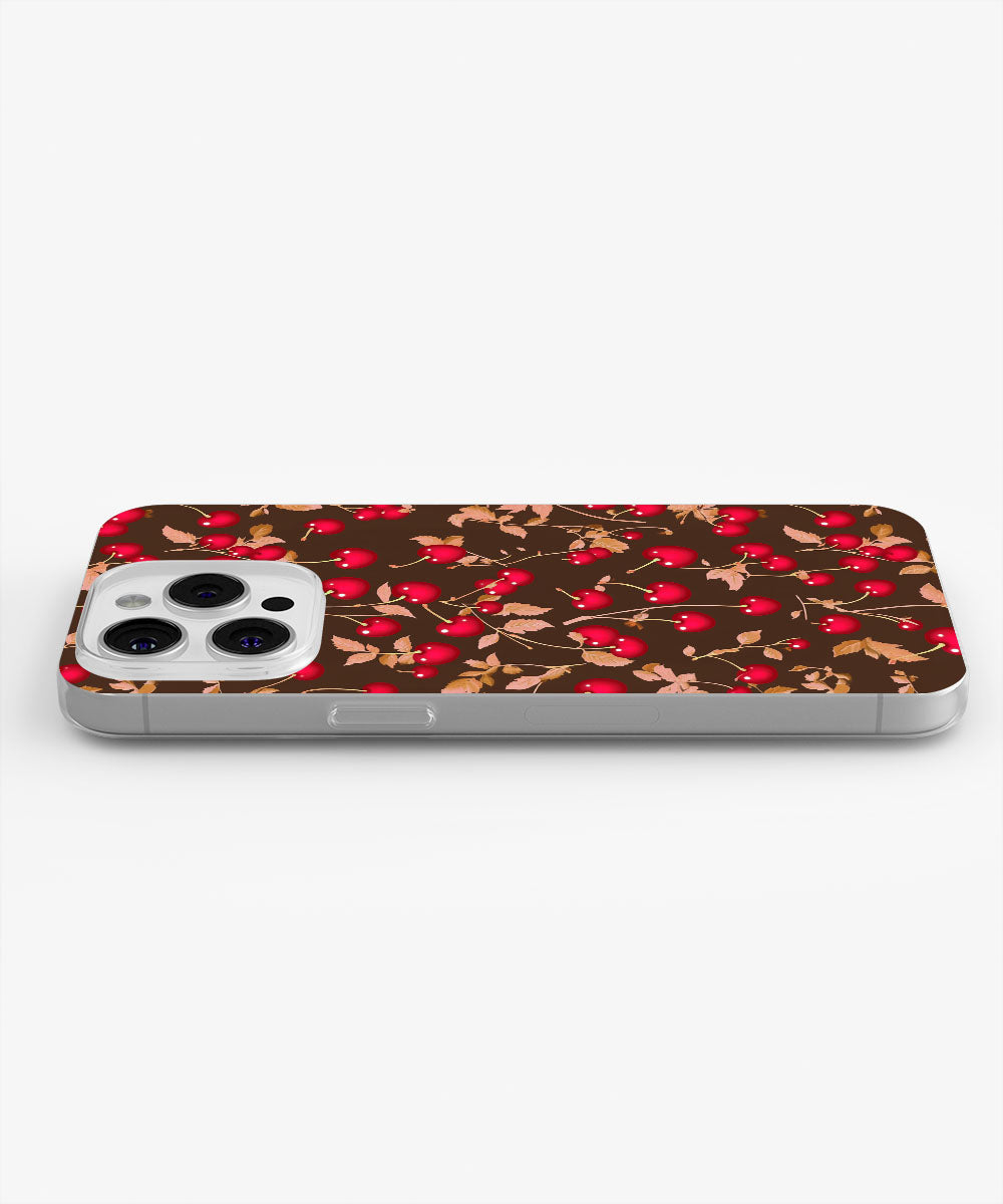 Latest 3rd-Generation Crystal Tough Glossy Cherries iPhone Case (MagSafe-Compatible)