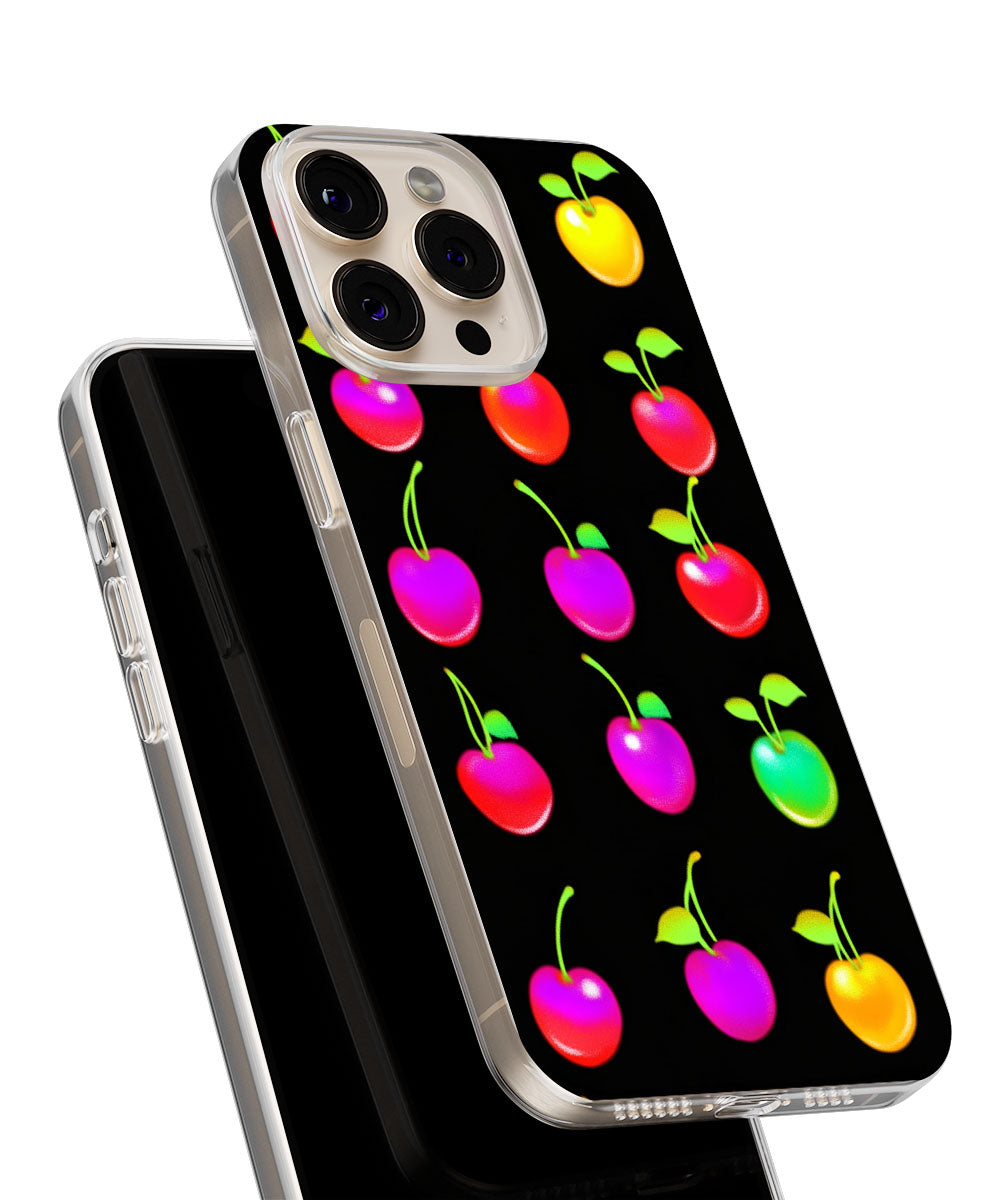 Latest 3rd-Generation Crystal Tough Glossy Cherries iPhone Case (MagSafe-Compatible)