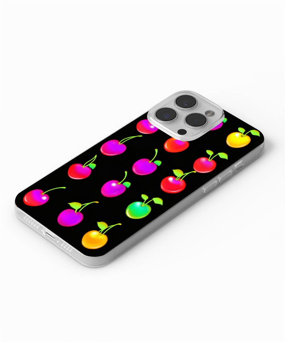 Latest 3rd-Generation Crystal Tough Glossy Cherries iPhone Case (MagSafe-Compatible)