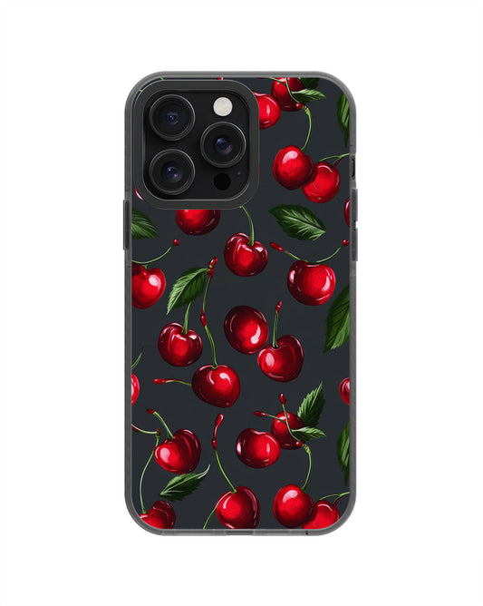 Latest 3rd-Generation Pop Tough Matte Cherries iPhone Case (MagSafe-Compatible) [Back Cover Only]