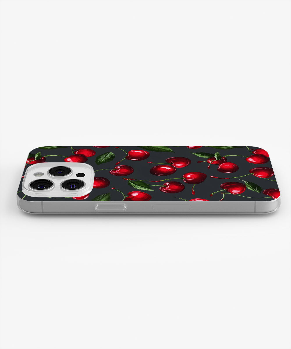 Latest 3rd-Generation Crystal Tough Glossy Cherries iPhone Case (MagSafe-Compatible)