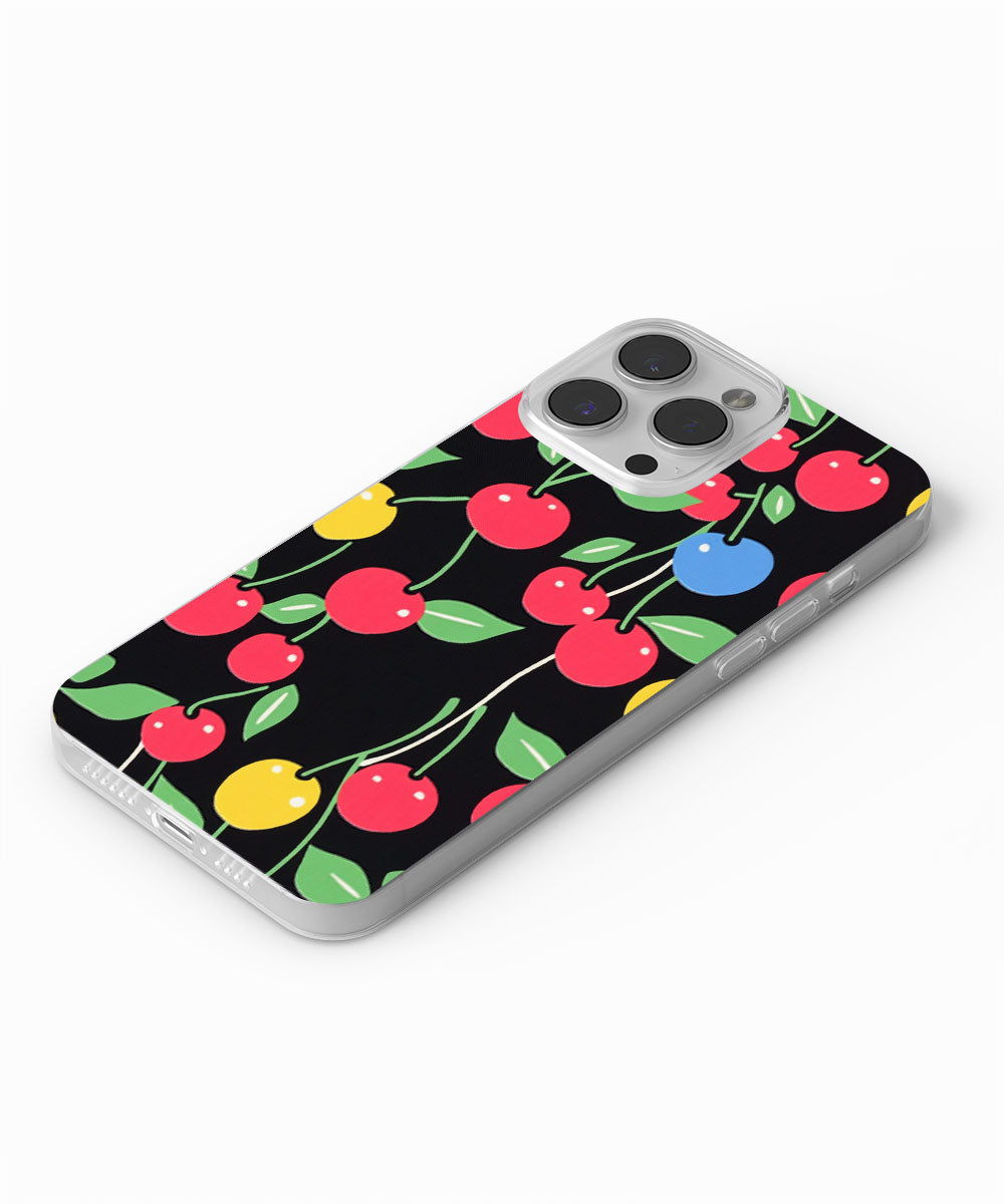 Latest 3rd-Generation Crystal Tough Glossy Cherries iPhone Case (MagSafe-Compatible)