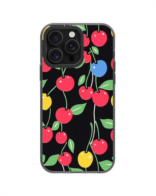 Latest 3rd-Generation Pop Tough Matte Cherries iPhone Case (MagSafe-Compatible) [Back Cover Only]