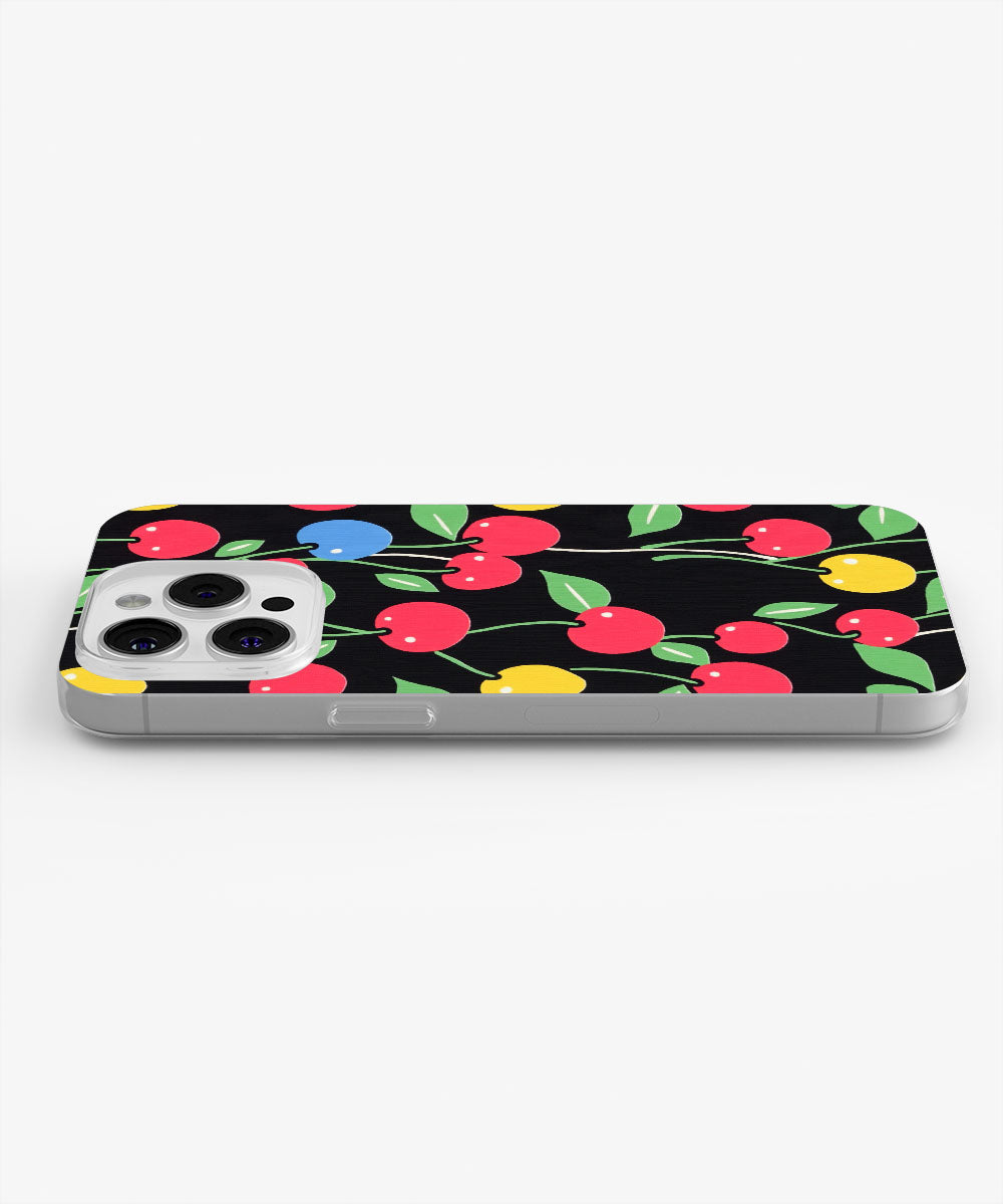Latest 3rd-Generation Crystal Tough Glossy Cherries iPhone Case (MagSafe-Compatible)