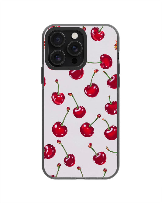 Latest 3rd-Generation Pop Tough Matte Cherries iPhone Case (MagSafe-Compatible) [Back Cover Only]
