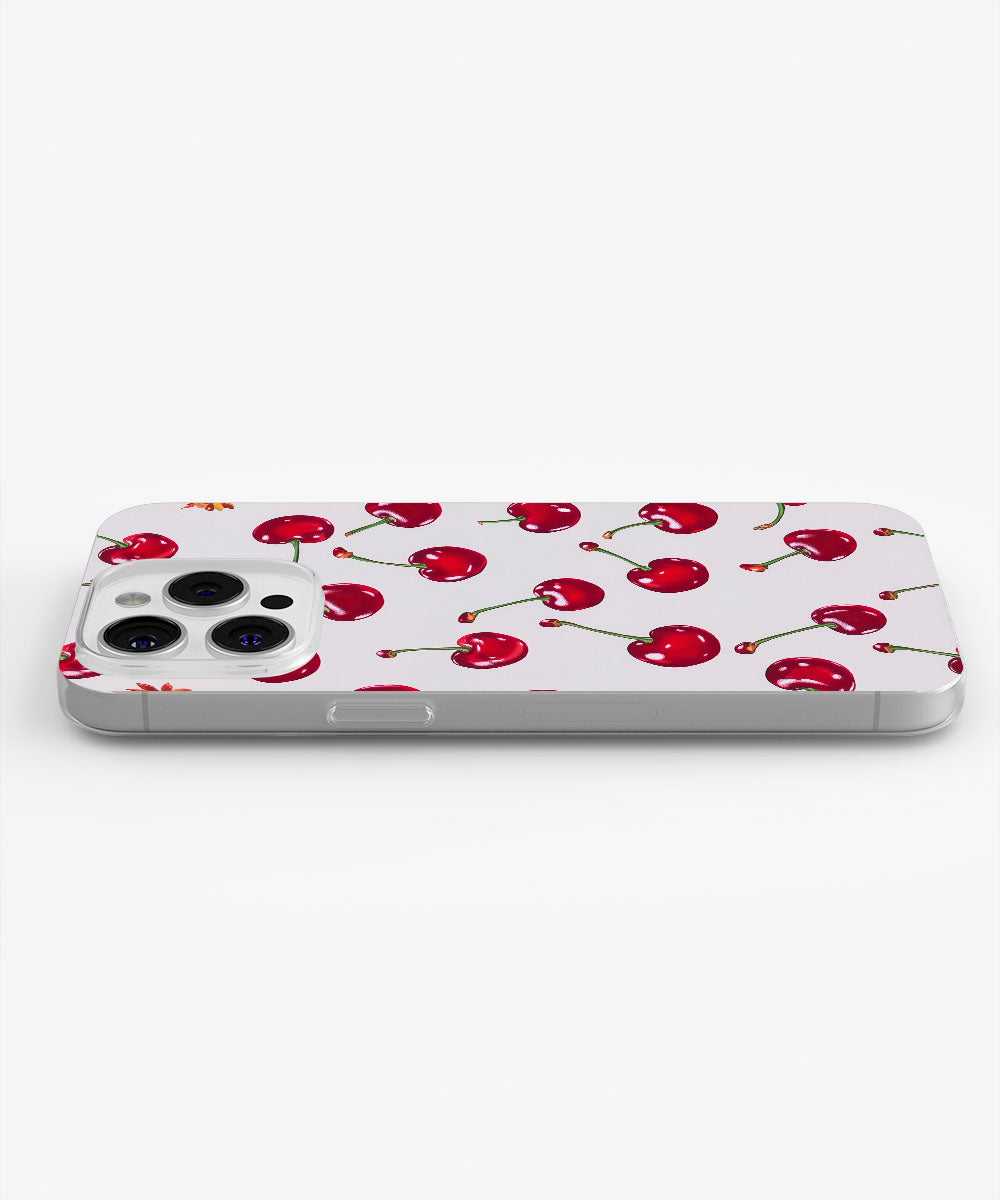 Latest 3rd-Generation Crystal Tough Glossy Cherries iPhone Case (MagSafe-Compatible)