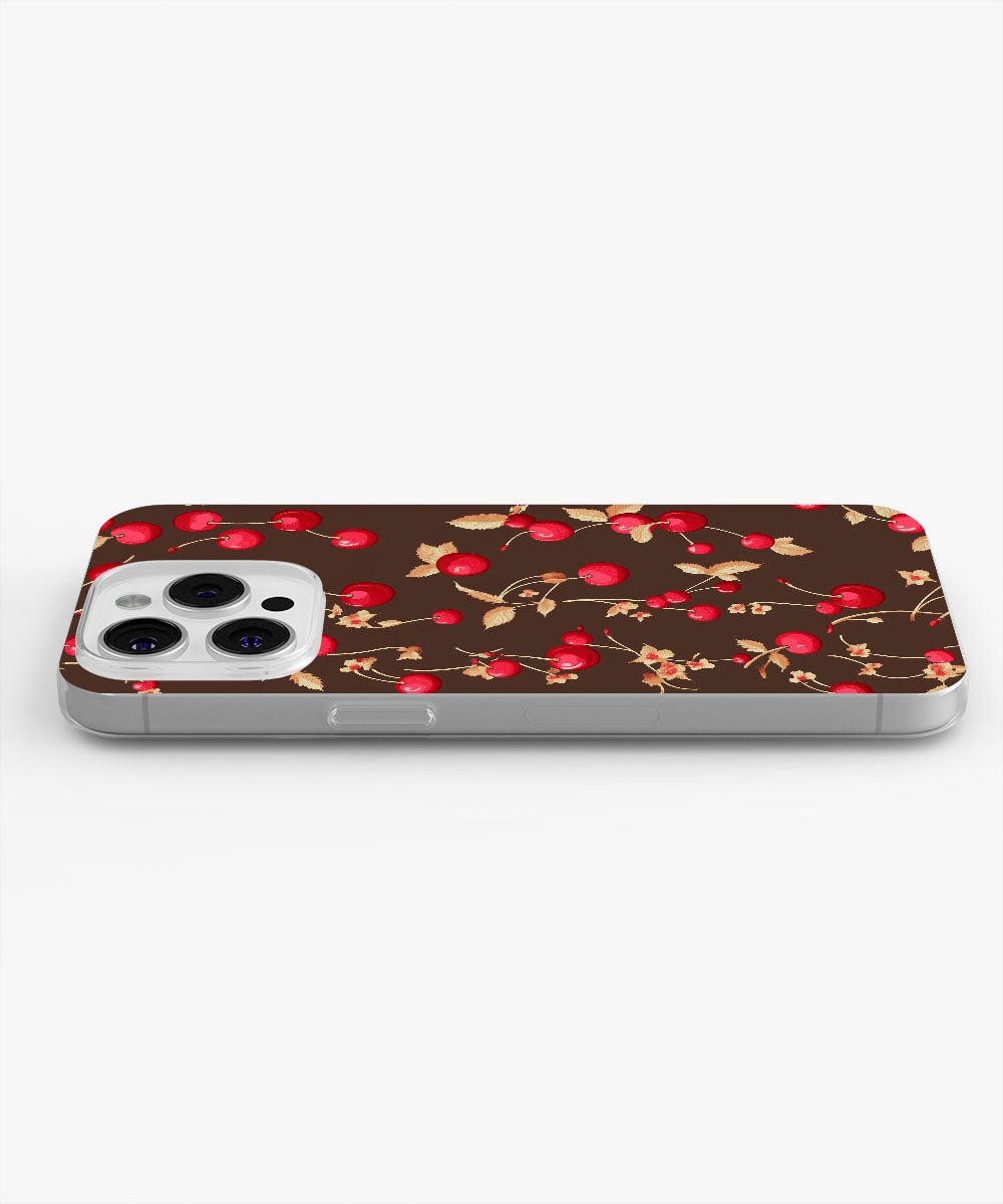 Latest 3rd-Generation Crystal Tough Glossy Cherries iPhone Case (MagSafe-Compatible)