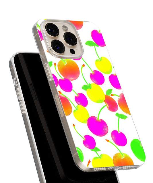 Latest 3rd-Generation Crystal Tough Glossy Cherries iPhone Case (MagSafe-Compatible)