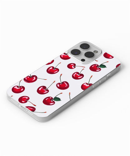 Latest 3rd-Generation Crystal Tough Glossy Cherries iPhone Case (MagSafe-Compatible)