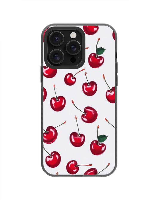 Latest 3rd-Generation Pop Tough Matte Cherries iPhone Case (MagSafe-Compatible) [Back Cover Only]