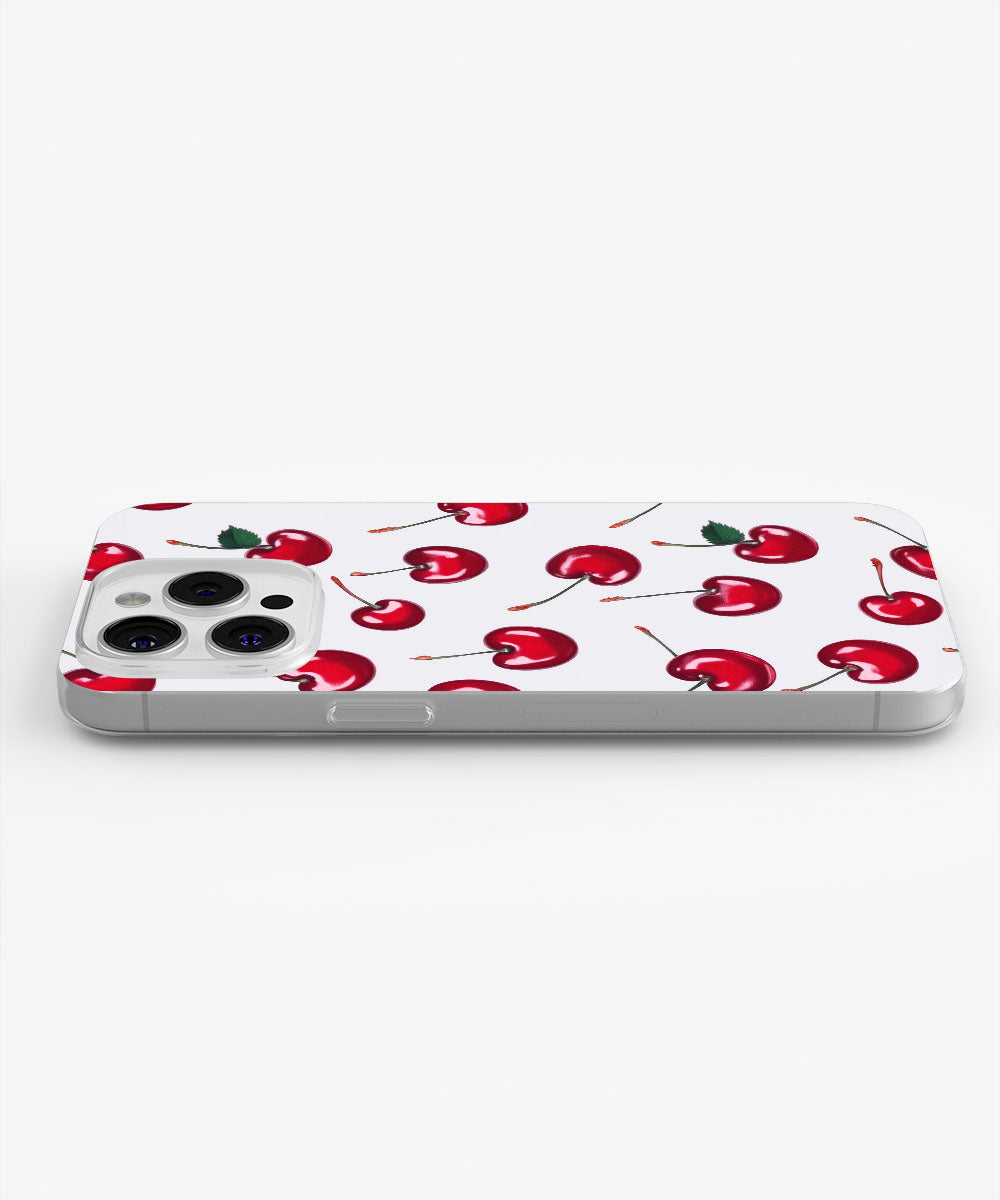 Latest 3rd-Generation Crystal Tough Glossy Cherries iPhone Case (MagSafe-Compatible)