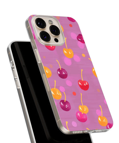 Latest 3rd-Generation Crystal Tough Glossy Cherries iPhone Case (MagSafe-Compatible)