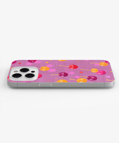 Latest 3rd-Generation Crystal Tough Glossy Cherries iPhone Case (MagSafe-Compatible)