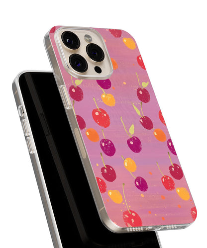 Latest 3rd-Generation Crystal Tough Glossy Cherries iPhone Case (MagSafe-Compatible)