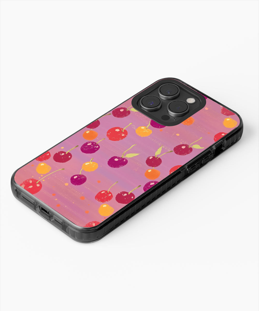 Latest 3rd-Generation Pop Tough Matte Cherries iPhone Case (MagSafe-Compatible)