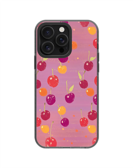 Latest 3rd-Generation Pop Tough Matte Cherries iPhone Case (MagSafe-Compatible) [Back Cover Only]