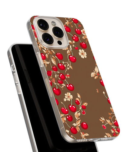 Latest 3rd-Generation Crystal Tough Glossy Cherries iPhone Case (MagSafe-Compatible)