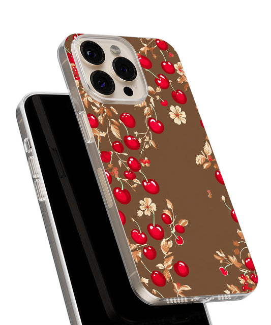 Latest 3rd-Generation Crystal Tough Glossy Cherries iPhone Case (MagSafe-Compatible)