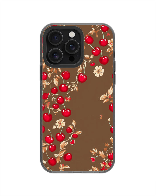 Latest 3rd-Generation Pop Tough Matte Cherries iPhone Case (MagSafe-Compatible) [Back Cover Only]