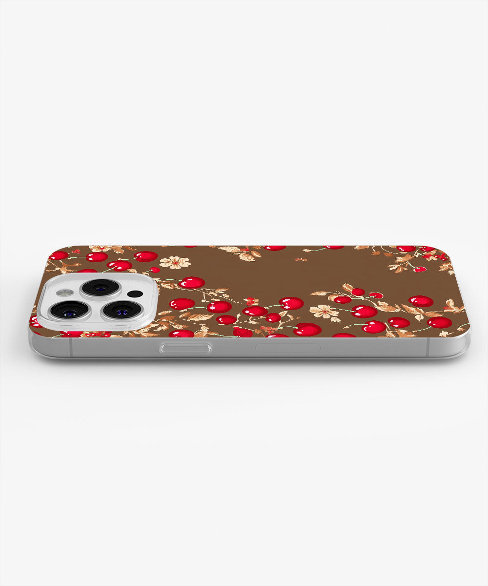 Latest 3rd-Generation Crystal Tough Glossy Cherries iPhone Case (MagSafe-Compatible)