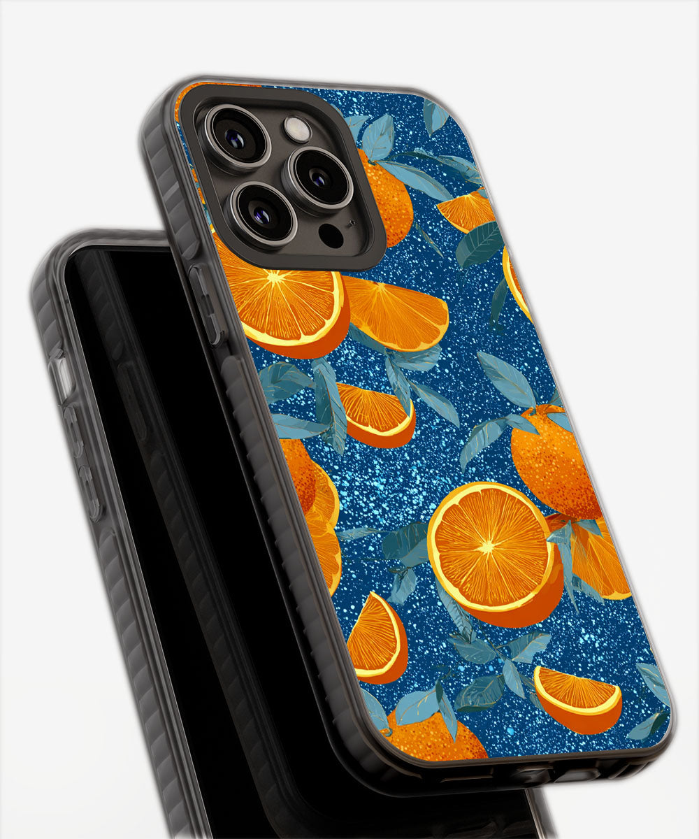 Latest 3rd-Generation Pop Tough Matte Galaxy Orange iPhone Case (MagSafe-Compatible)
