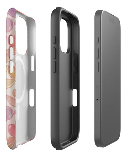 Double-Layer Semi-Handprinted Tough Matte cherries iPhone Case (MagSafe-Compatible)