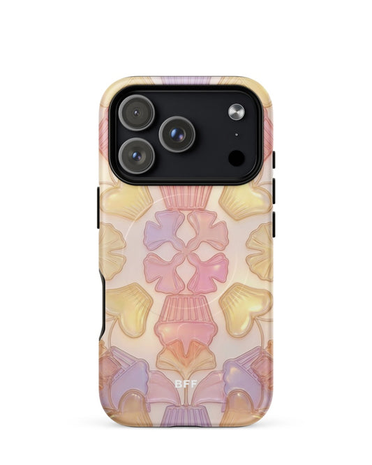 Double-Layer Semi-Handprinted Tough Matte cupcakes iPhone Case (MagSafe-Compatible)