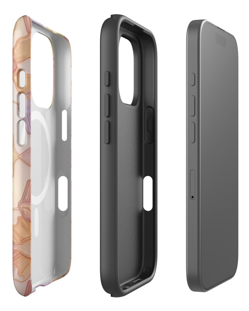 Double-Layer Semi-Handprinted Tough Matte cupcakes iPhone Case (MagSafe-Compatible)