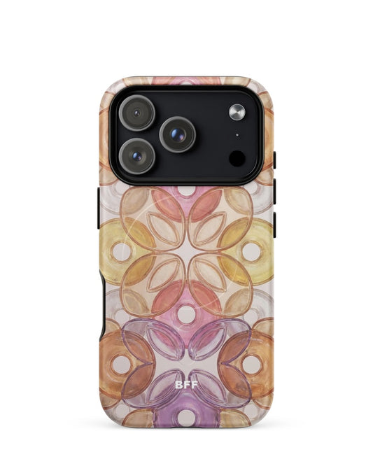 Double-Layer Semi-Handprinted Tough Matte donuts iPhone Case (MagSafe-Compatible)