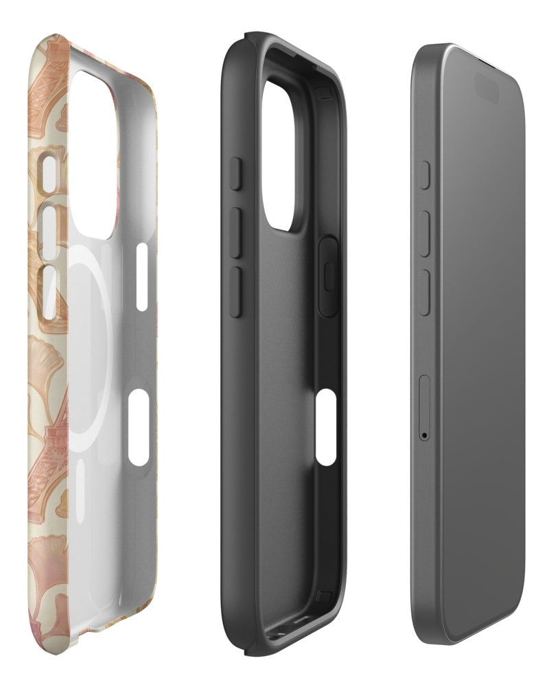 Double-Layer Semi-Handprinted Tough Matte Eiffel tower iPhone Case (MagSafe-Compatible)