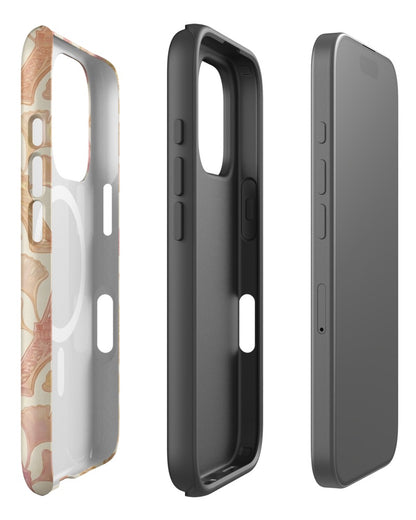 Double-Layer Semi-Handprinted Tough Matte Eiffel tower iPhone Case (MagSafe-Compatible)