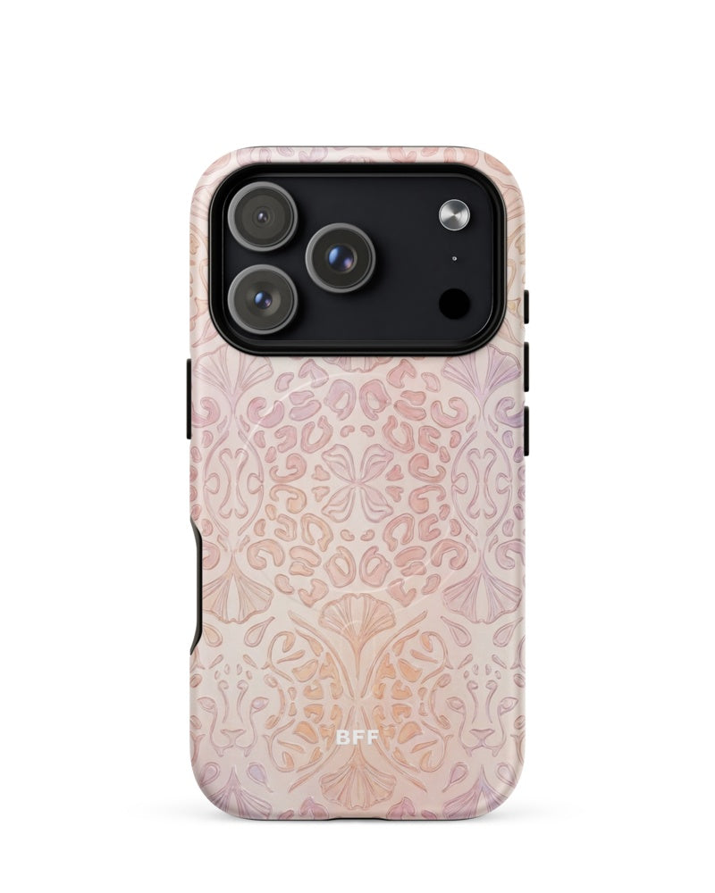 Double-Layer Semi-Handprinted Tough Matte leopard print iPhone Case (MagSafe-Compatible)