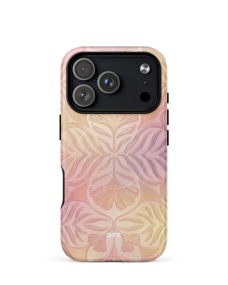 Double-Layer Semi-Handprinted Tough Matte tiger stripes iPhone Case (MagSafe-Compatible)