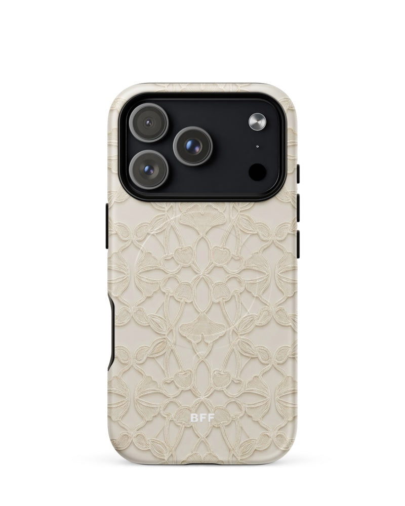 Double-Layer Semi-Handprinted Tough Matte cherries iPhone Case (MagSafe-Compatible)