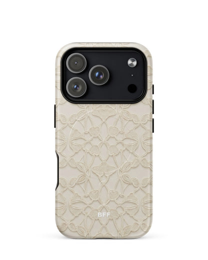 Double-Layer Semi-Handprinted Tough Matte cherries iPhone Case (MagSafe-Compatible)