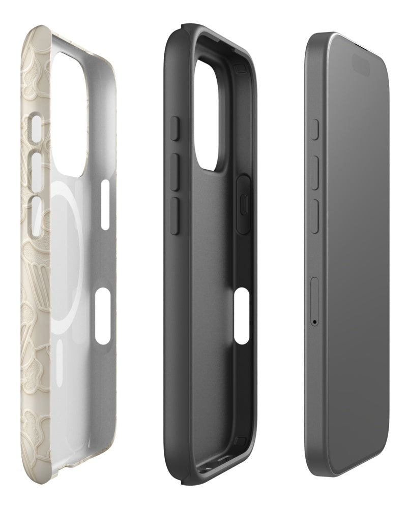 Double-Layer Semi-Handprinted Tough Matte cupcakes iPhone Case (MagSafe-Compatible)