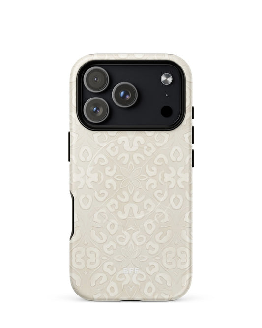 Double-Layer Semi-Handprinted Tough Matte leopard print iPhone Case (MagSafe-Compatible)