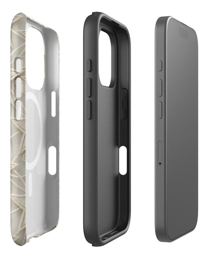Double-Layer Semi-Handprinted Tough Matte stars iPhone Case (MagSafe-Compatible)
