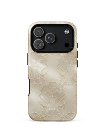 Double-Layer Semi-Handprinted Tough Matte teddy bears iPhone Case (MagSafe-Compatible)