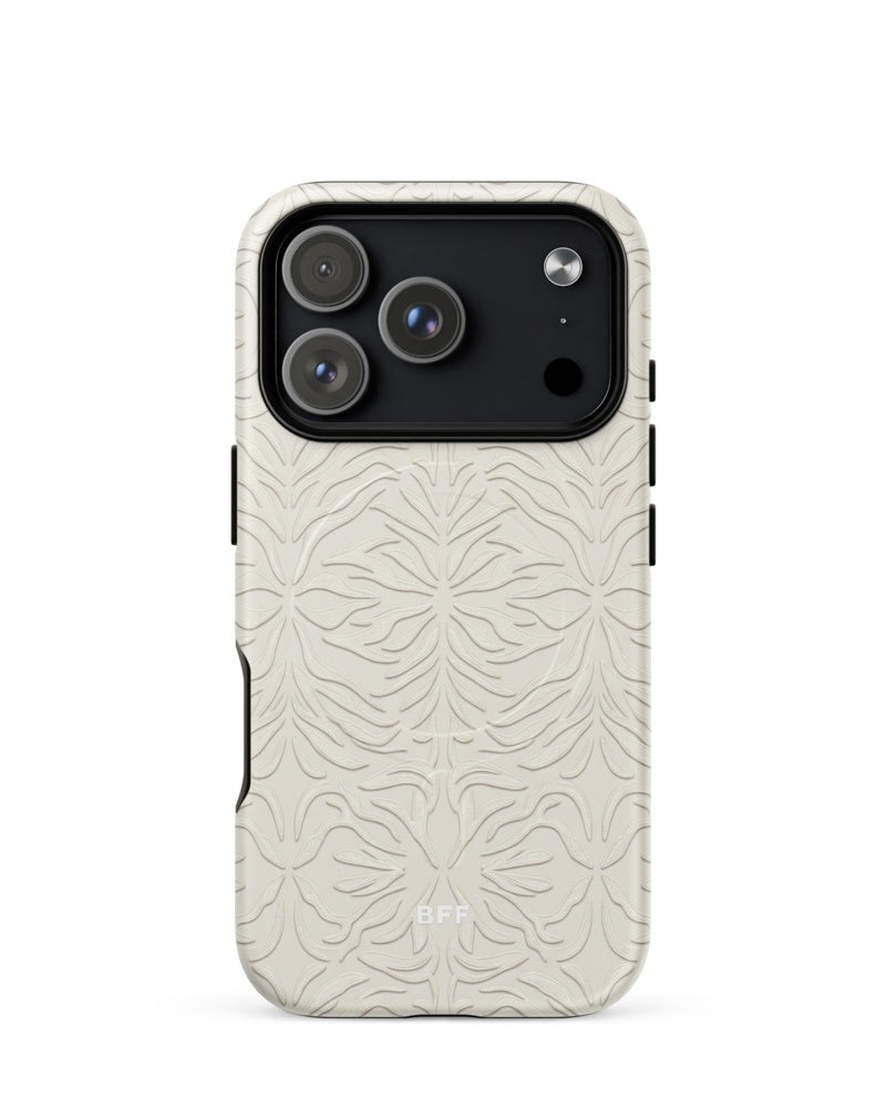 Double-Layer Semi-Handprinted Tough Matte tiger stripes iPhone Case (MagSafe-Compatible)