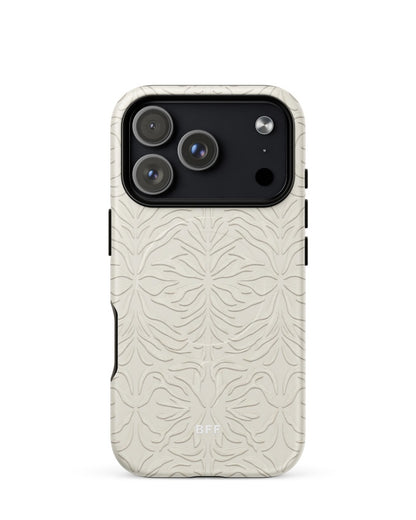 Double-Layer Semi-Handprinted Tough Matte tiger stripes iPhone Case (MagSafe-Compatible)