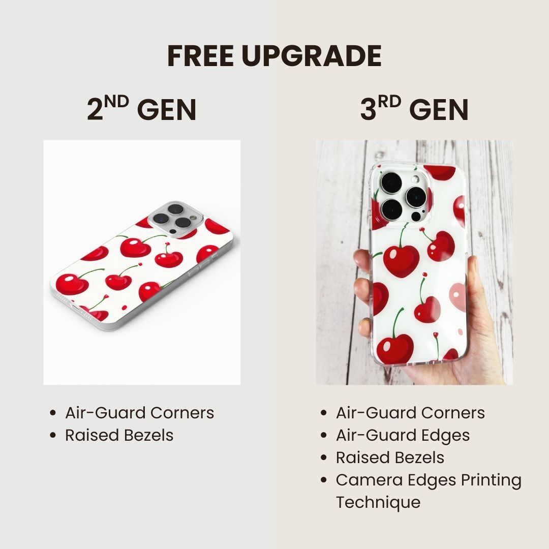 Latest 3rd-Generation Crystal Tough Glossy Flowers iPhone Case (MagSafe-Compatible)